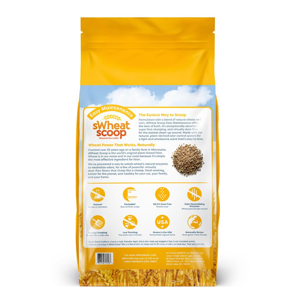 sWheat Scoop Easy Maintenance Cat Litter