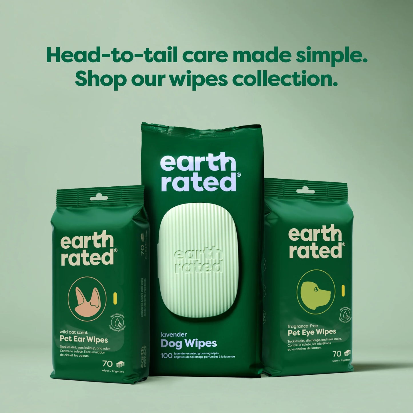 Compostable Pet Wipes - Earth Rated