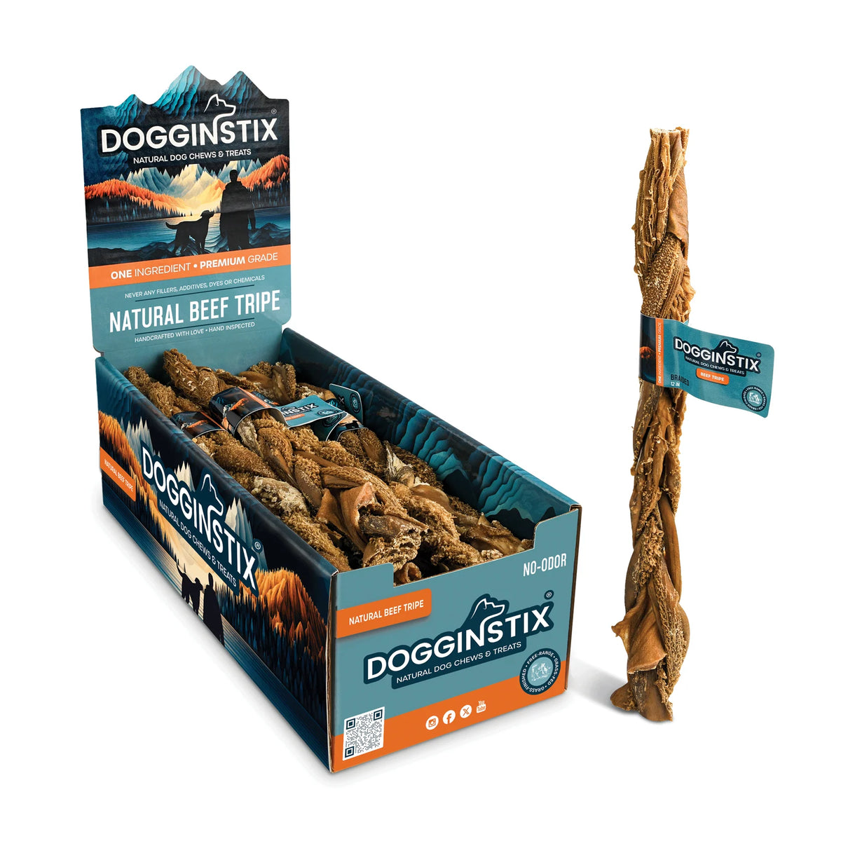 Braided Beef Tripe - Dogginstix