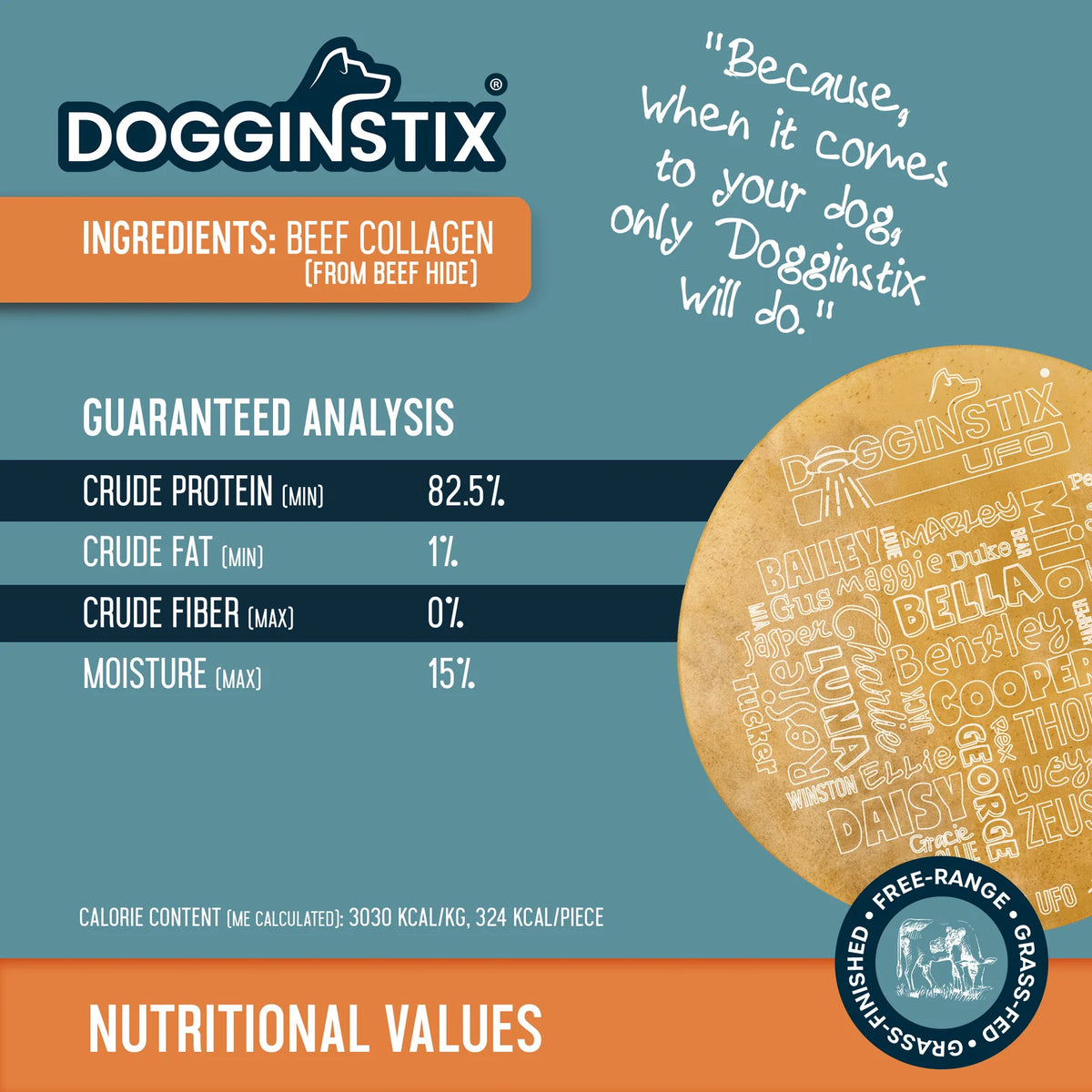 Beef Collagen - UFO Dogginstix