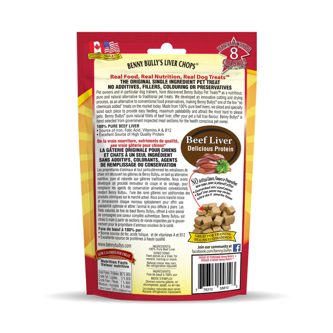Benny Bullys Liver Chops - Liver Treats